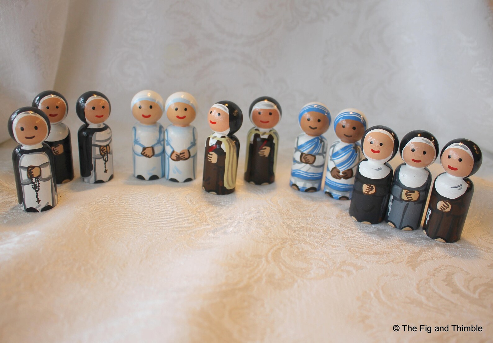 Catholic Nun Peg Doll Choose One Benedictine Carmelite | Etsy