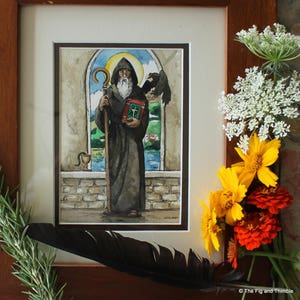 Custom Saint watercolor painting choose your saint image 1