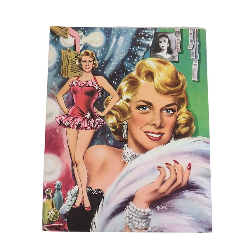 1956 Rosemary Clooney Paper Doll Book Uncut image 3