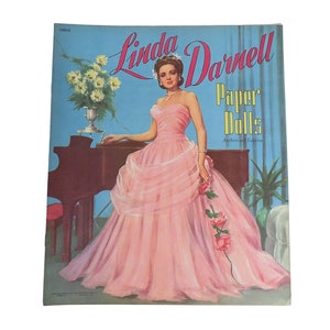 1953 Linda Darnell Paper Doll Book Uncut image 1