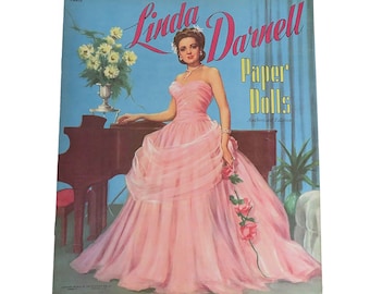 1953 Linda Darnell Paper Doll Book Uncut