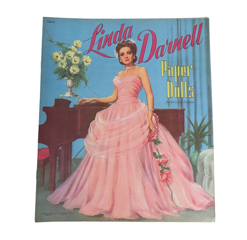 1953 Linda Darnell Paper Doll Book Uncut image 1