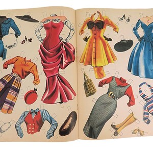 1956 Rosemary Clooney Paper Doll Book Uncut image 5