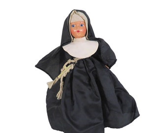 Vintage Composition Nun Doll Original