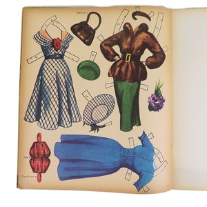 1953 Linda Darnell Paper Doll Book Uncut image 4