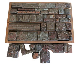 Collection of Vintage Square Dancing Printing Blocks