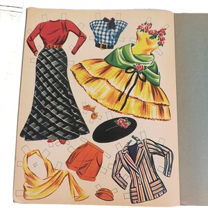 1956 Rosemary Clooney Paper Doll Book Uncut image 6