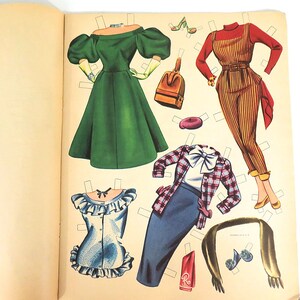 1956 Rosemary Clooney Paper Doll Book Uncut image 8