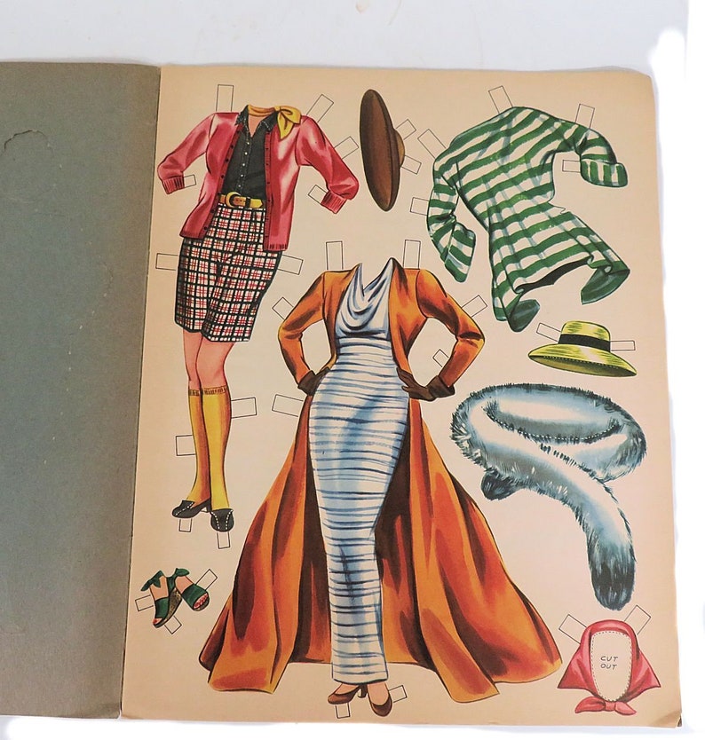 1956 Rosemary Clooney Paper Doll Book Uncut image 9