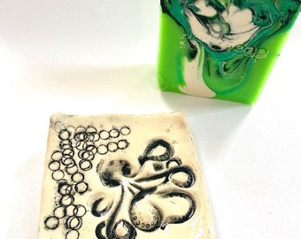 Octopus Soap/Trinket Dish-ceramics, home decor,octopus, trinkets