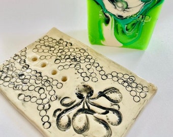 Octopus Soap Dish, soap ceramics, handmade, trinket dish, atlanta, steampunk