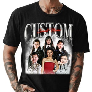 Retro Custom Graphic Tee, Vintage Hip Hop Streetwear