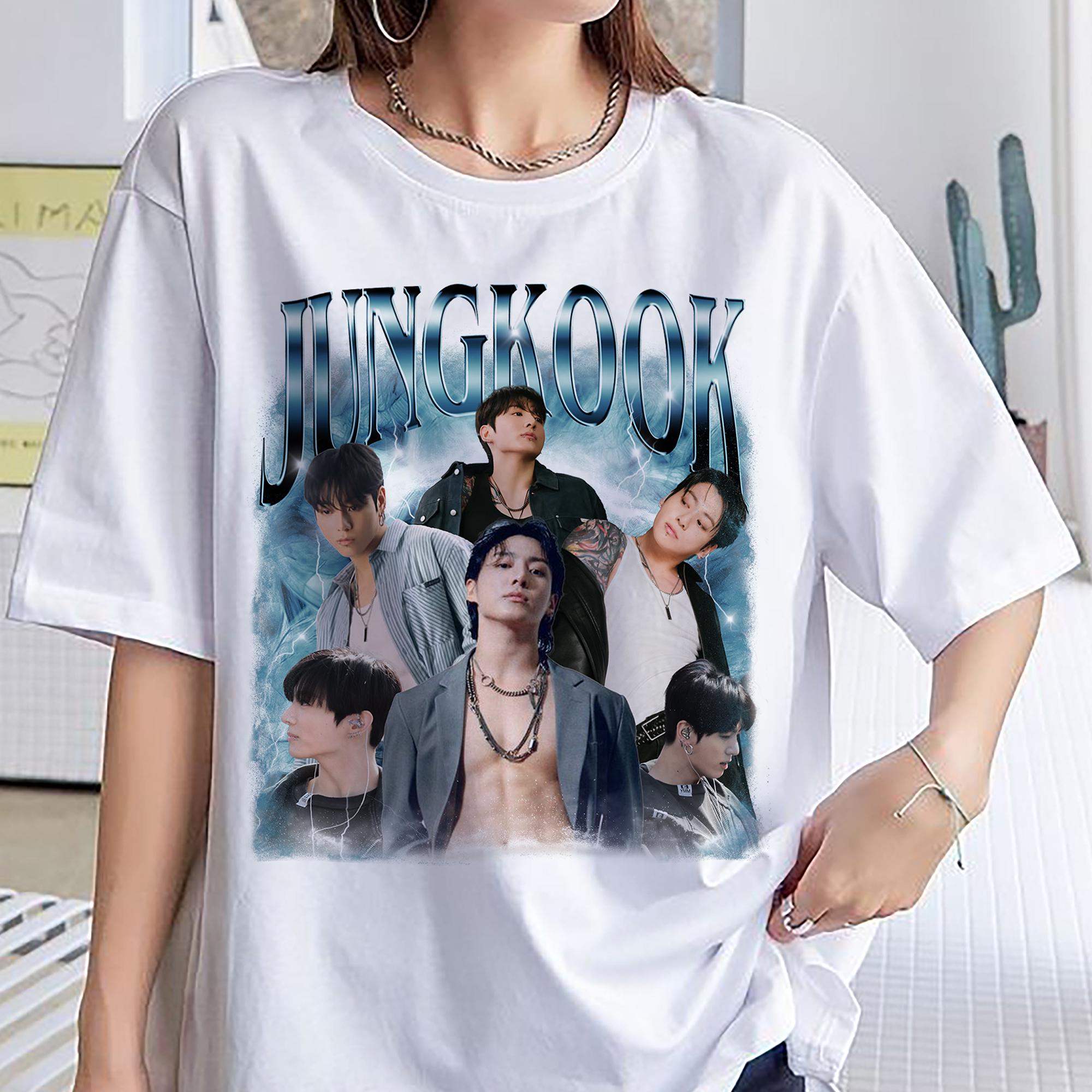 Retro 90s K-pop Graphic Tee, Jungkook Vintage Streetwear Shirt - Etsy