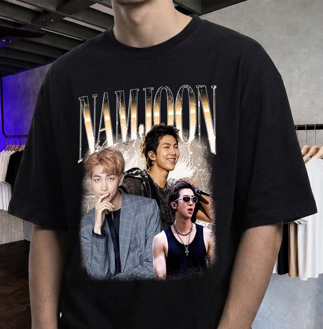 Bts Rm Vintage Shirt - Etsy