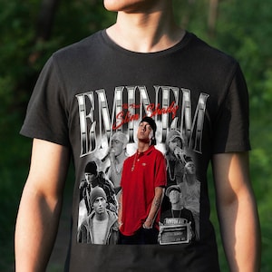 Graphic Tee Retro Rap Music Shirt, Streetwear Hip Hop Style, Slim Shady Vintage Rap Shirt Moment Merch for Music Lovers