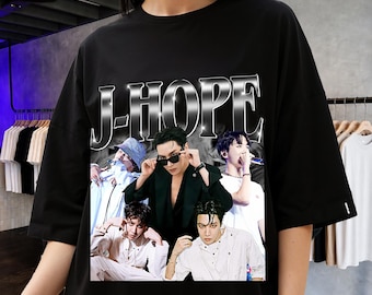 HOPE WORLD T-shirt, BTS J-hope Shirt Yellow, Kpop Fashion, Bangtan