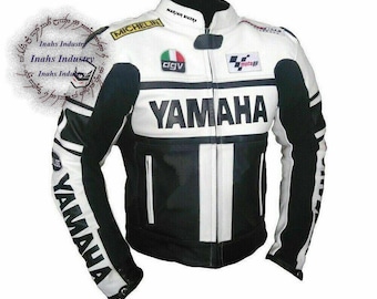 Yamaha Leather Motorbike Jacket Motorcycle Cowhide Riding Jacket for bikers