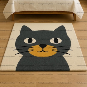 Handgetuft tapijt cartoon modern wollen tapijt voor woonkamer, slaapkamer, kinderkamer kinderkamer hal kantoor 5 x 8 6 x 9 8 x 10 9 x 12 op maat gemaakt tapijt