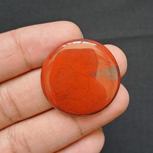 Cabujón de jaspe rojo suelto para la fabricación de joyas (32x32x5) mm A-879