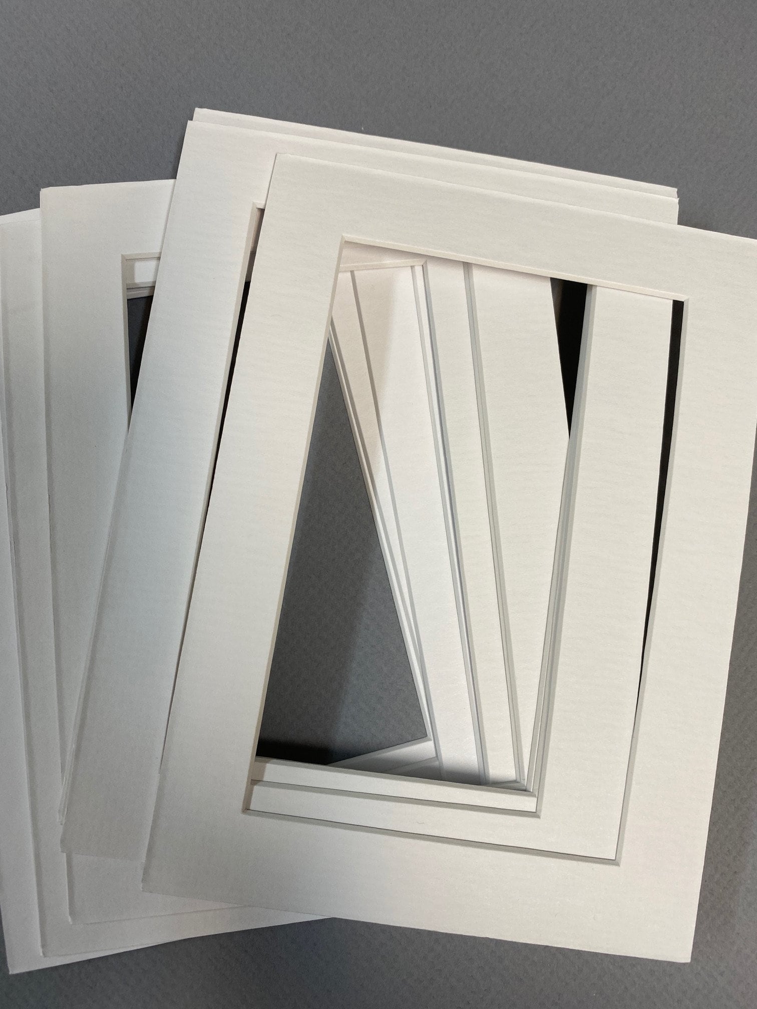 Picture Frame Mats White Acid Free 5x7 With Openings Exactly 3.25x5.25 ...