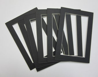 Picture Framing Mats Set of 12 Mats 4x6 for 2.5x3.5 or 3x5 or 3.5x5 photo single mats CHOOSE COLOR and photo size