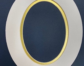 Picture Frame Mat Custom Cut for Oval Frame 8x10  for 5x7 photo CHOOSE COLORS