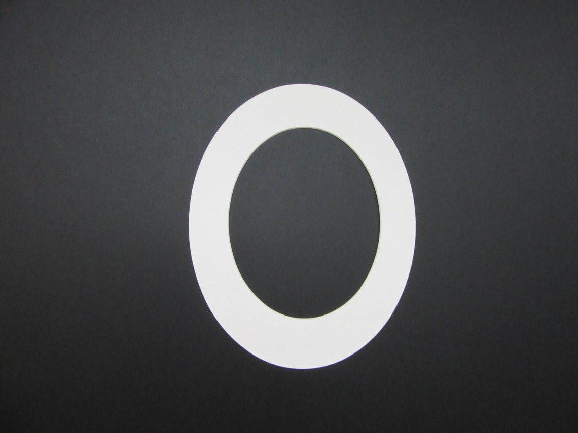 Picture Frame Mat Oval Cut for Oval Frame 8x10 for 5x7 Photo Etsy