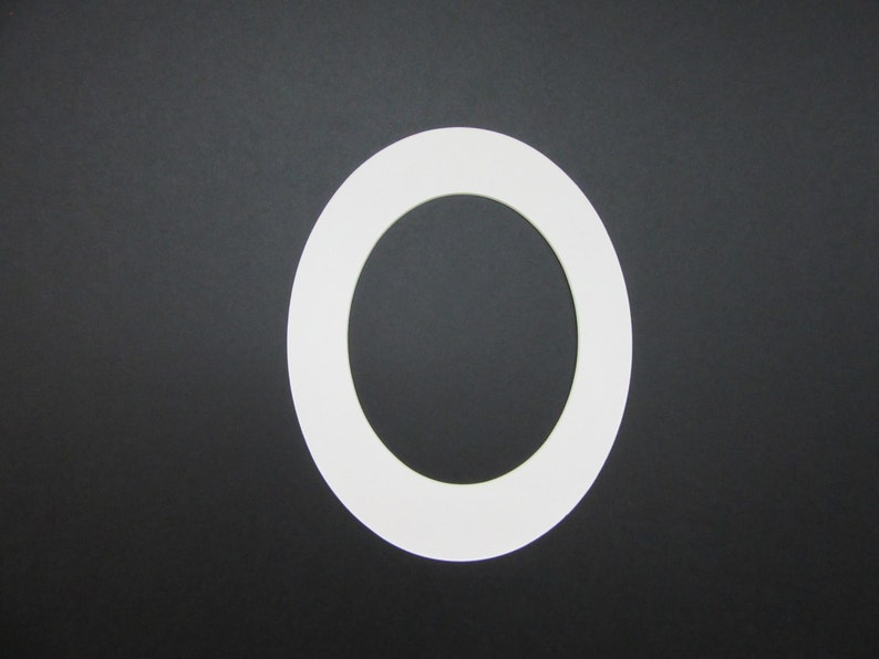 Picture Frame Mat Custom Cut for Oval Frame 5x7 for 4x6 Photo Etsy