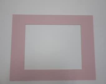Picture Frame Mat Single mat  11x14 for 8x10 Photo or Art Rectangle cutout choose your color