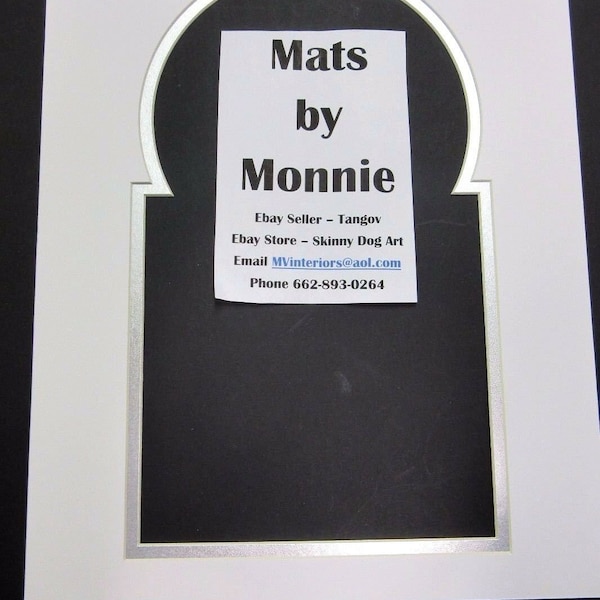 Picture Framing Mat #20A for 45  Records 7" and cover 11x14 Juke Box Shape CHOOSE Color Options