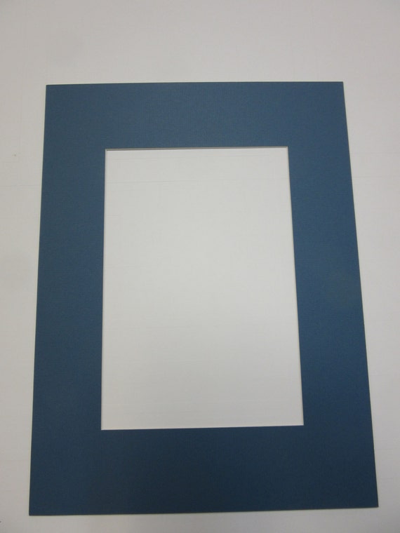 Buy Picture Framing Mat Antique Blue 11x14 for 8x10 Photo Online