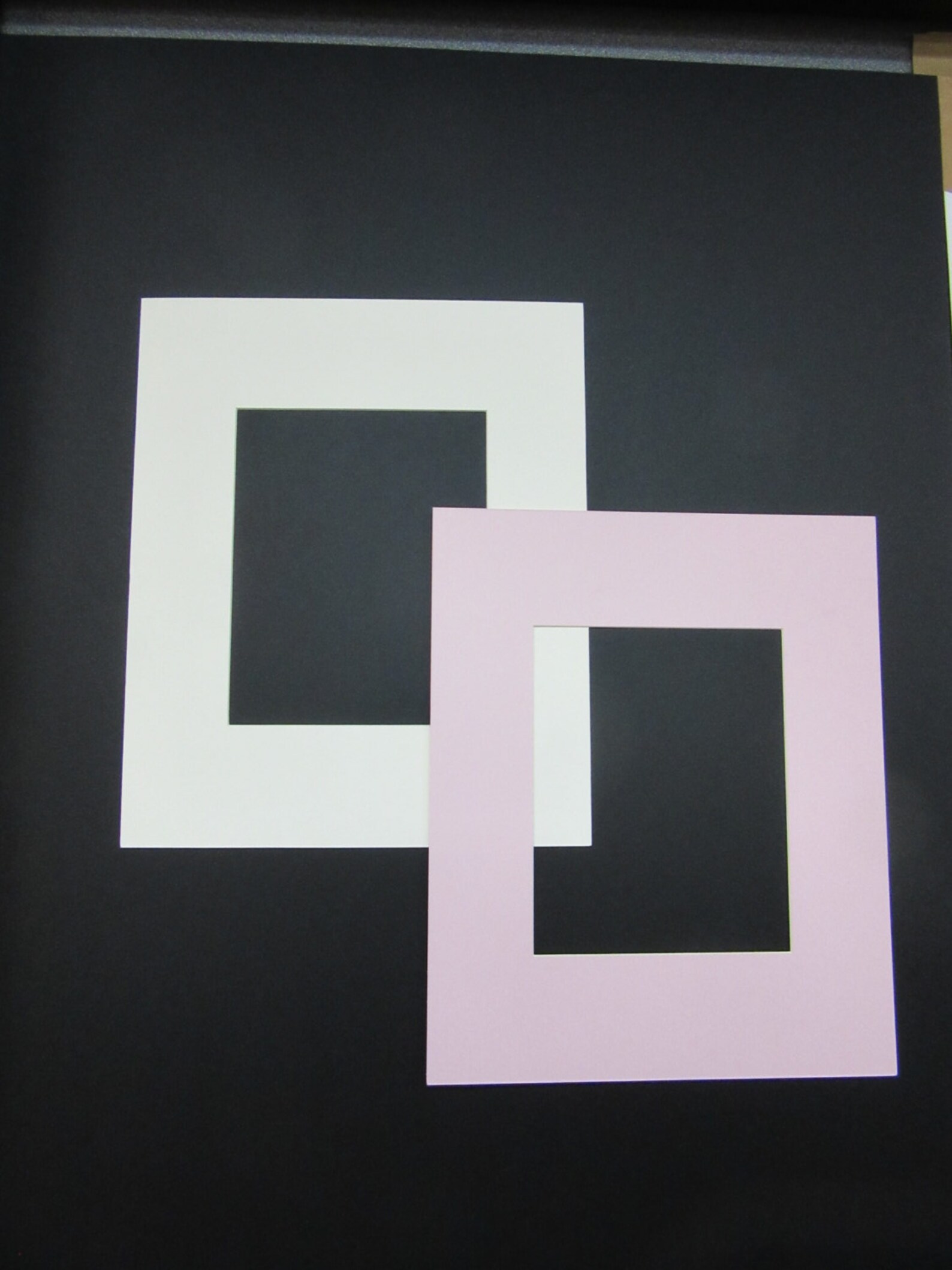 Picture Frame Mats Set of 4 Mats 2 Pink 2 Ivory 14x17 for 8x10 Etsy