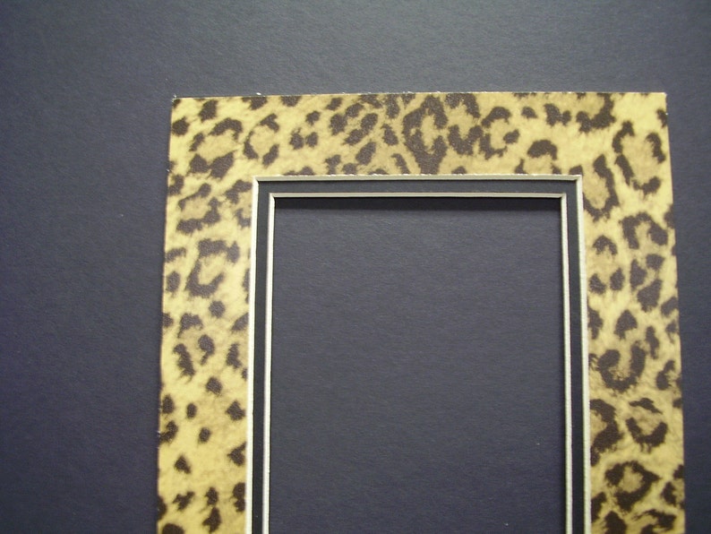 Picture Frame Mat Leopard Cheetah Jaguar Animal Print 8x10 for Etsy