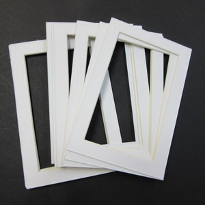 Picture Framing Mats Set of 12 Mats 4x6 for 2.5x3.5 or 3x5 or 3.5x5 ...