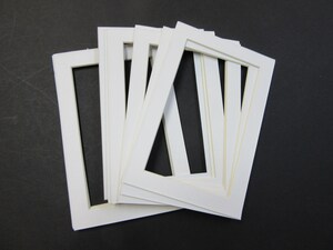 Lot De 12 Passe-partout Blanc 30x40 Cm - Ouverture 19x29 Cm - épaisseur 1,5 Mm - Pour Encadrement Photo Et Art