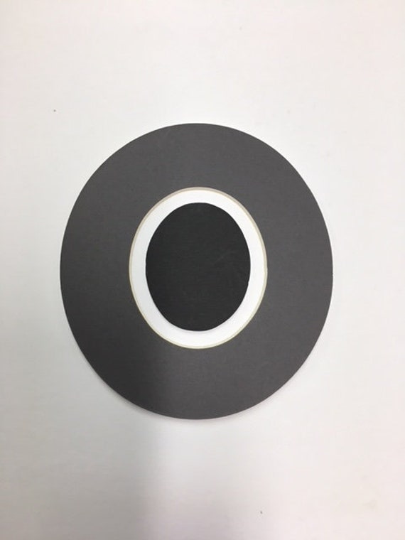 Picture Frame Mats Custom Cuts For Oval Buttons Set Of 11 Etsy