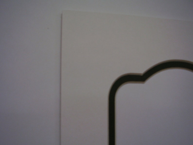 Picture Frame Mat Arch top Ivory with forest green liner 8x10 for 5x7 photo set of twenty mats