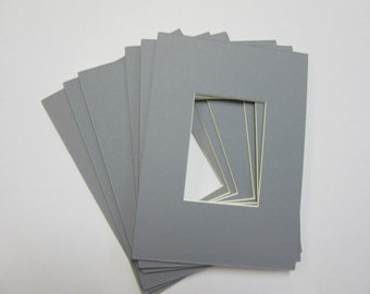 Picture Frame Mats Set of 6  4x6 for3x5 card CHOOSE COLOR