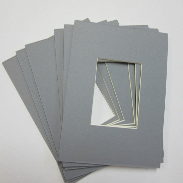 Picture Frame Mats Set of 6  4x6 for3x5 card CHOOSE COLOR