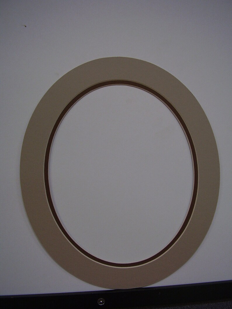 Picture Frame Mat Custom Cut For Oval 11x14 8x10 Image 0