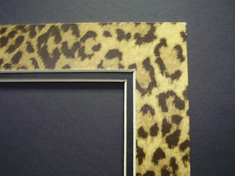 Picture Frame Mat Leopard Cheetah Jaguar Animal Print 8x10 for Etsy