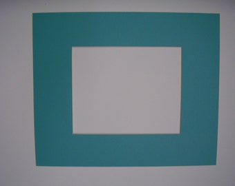 Picture Frame Mat Teal single mat 16x20 for 11x14  Photo or Art Rectangle cutout