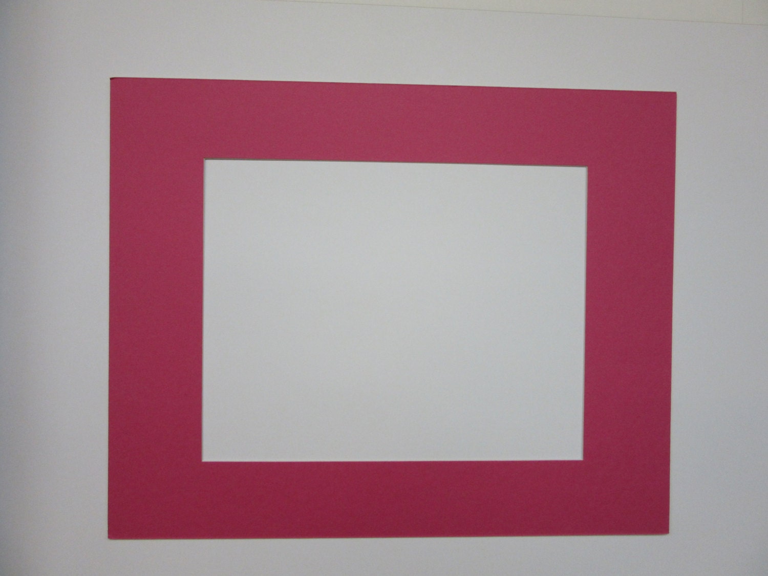 Picture Frame Mat Hot Pink Single Mat 11x14 for 8x10 Photo or Etsy
