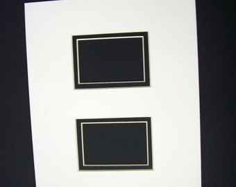 Picture Framing Mat for 8x10 for 2.5x3.5 ACEO OR PHOTO White Acid Free Single