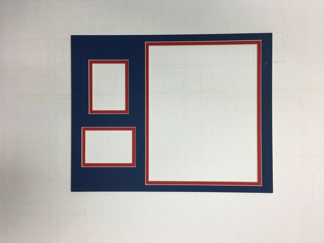 Framing Mat Example Picture Framing Mat 11x14 for 8x10 and 2 Cards#24a CHOOSE Colors - Etsy