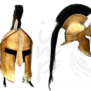 Medieval 300 Movie King Leonidas Spartan Helmet Knight Greek Helmet Cosplay & Roleplay Halloween Costume