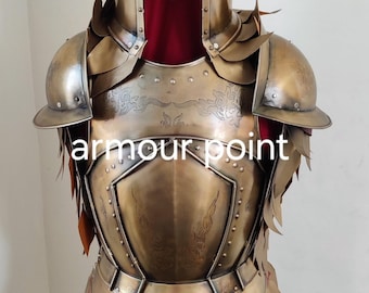 Medieval Steel Lerp Warrior Kings guard Half Body Armor Suit Knight Full Suit