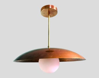 Modern Century Elegant Handmade Ceiling Fixture Pendant Light With Glass Globe