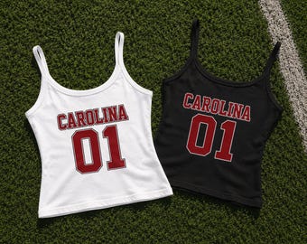 Camiseta sin mangas con estampado universitario de los South Carolina Gamecocks / CAROLINA 01 Ropa para el día del partido