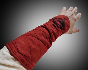 NightMarket Padded Muslin Bracers – Hand Printed Sigils (DnD Inspired Gear)